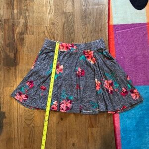 Skater Skirt Large So Womens Flower Print Flowey